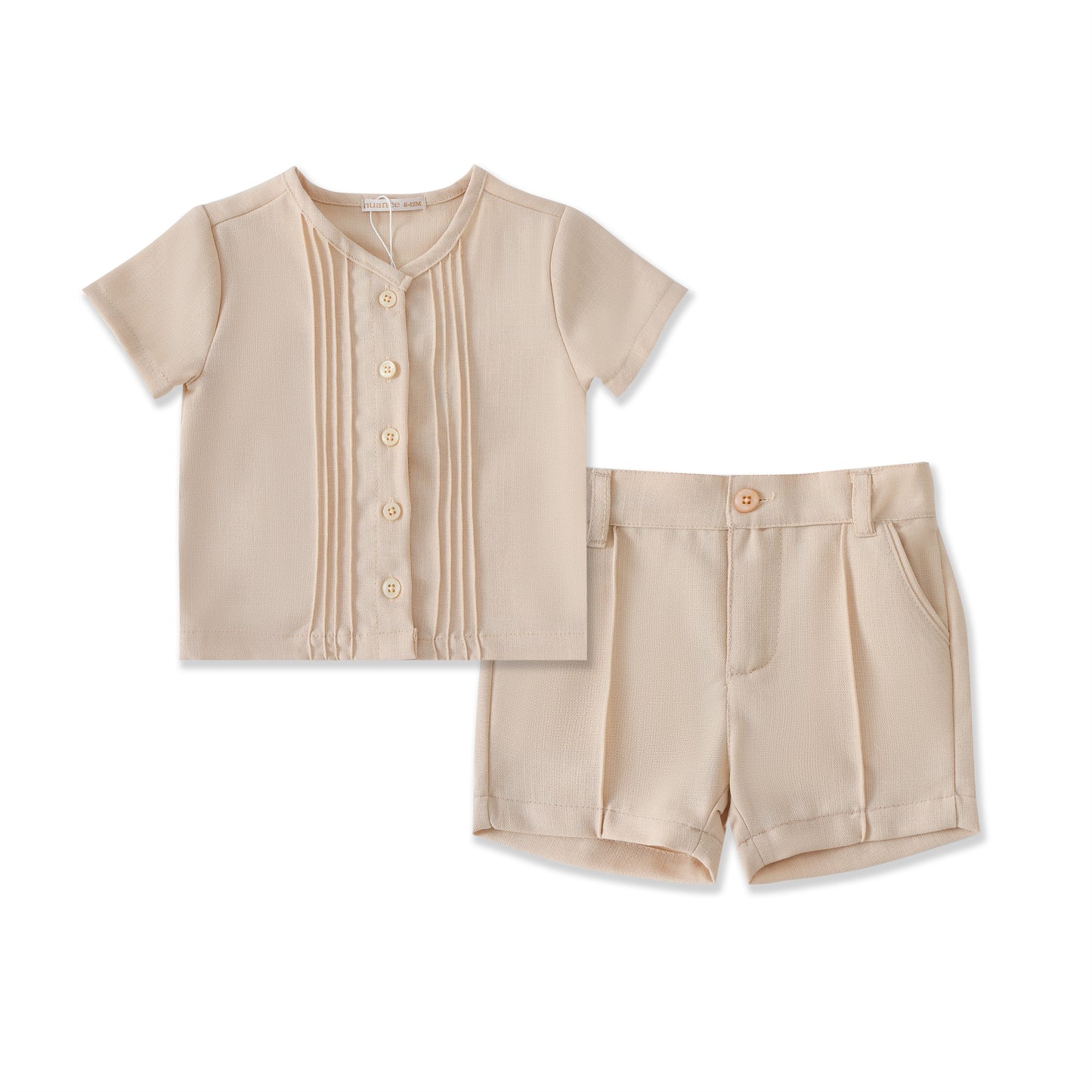 Pintuck Shirt & Short Set 579