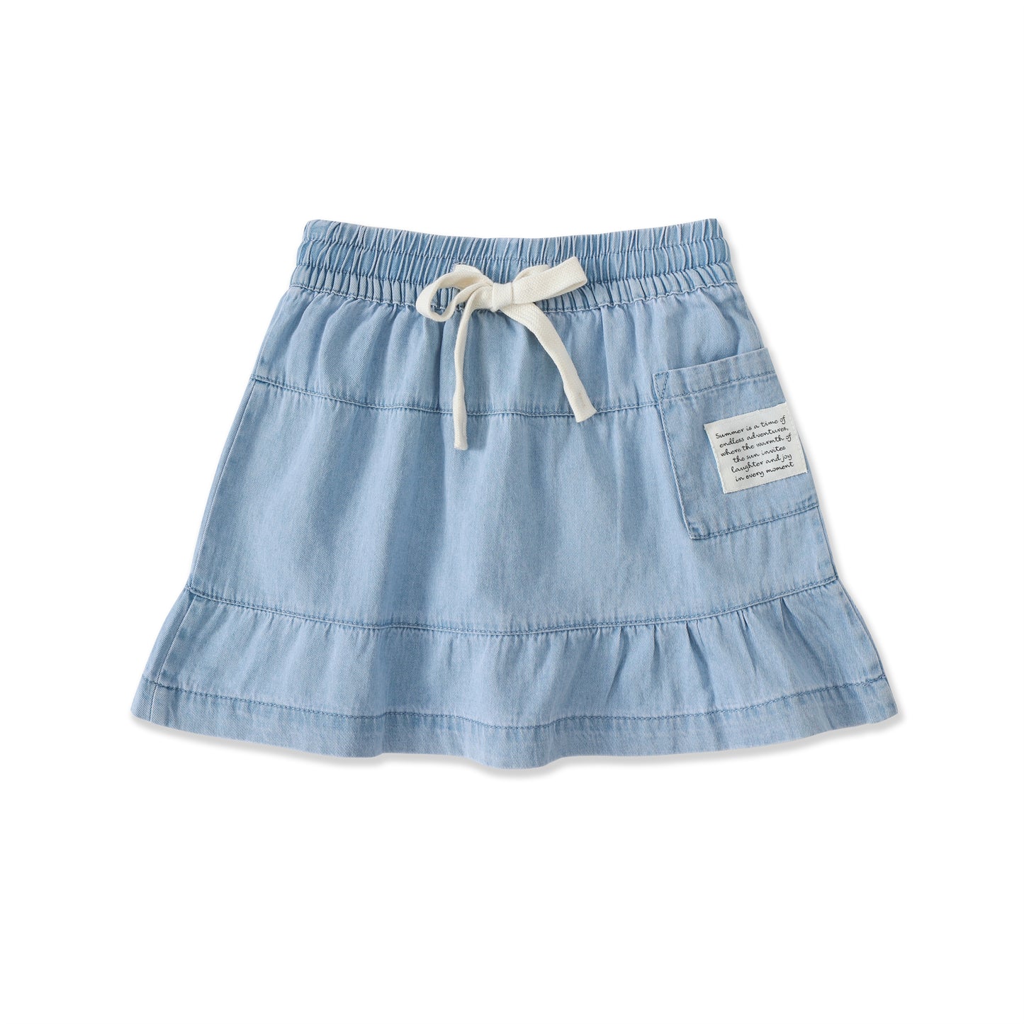 Chambray Days Tiered Skirt 001