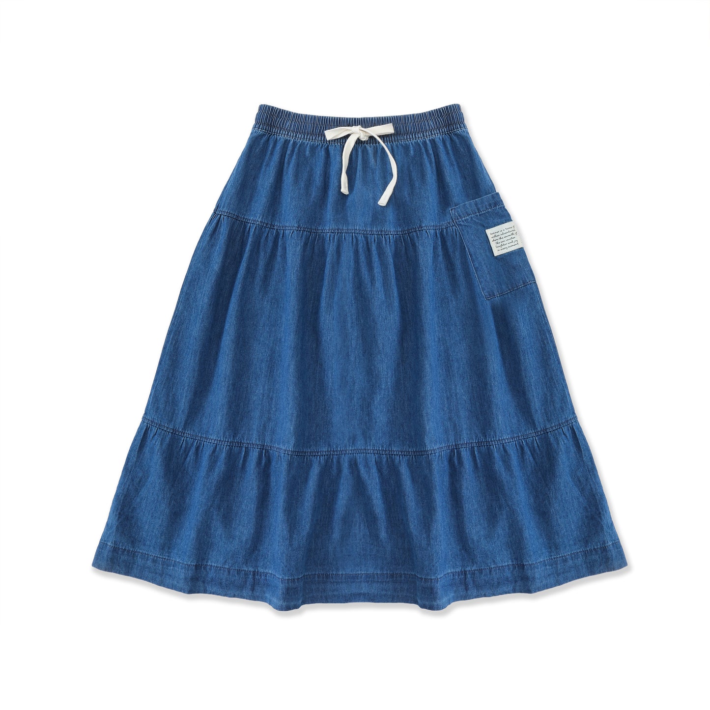 Chambray Days Tiered Skirt 002