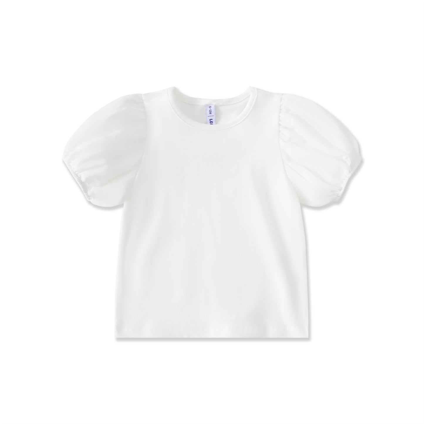 Chambray Days Puff Sleeve Tee 010