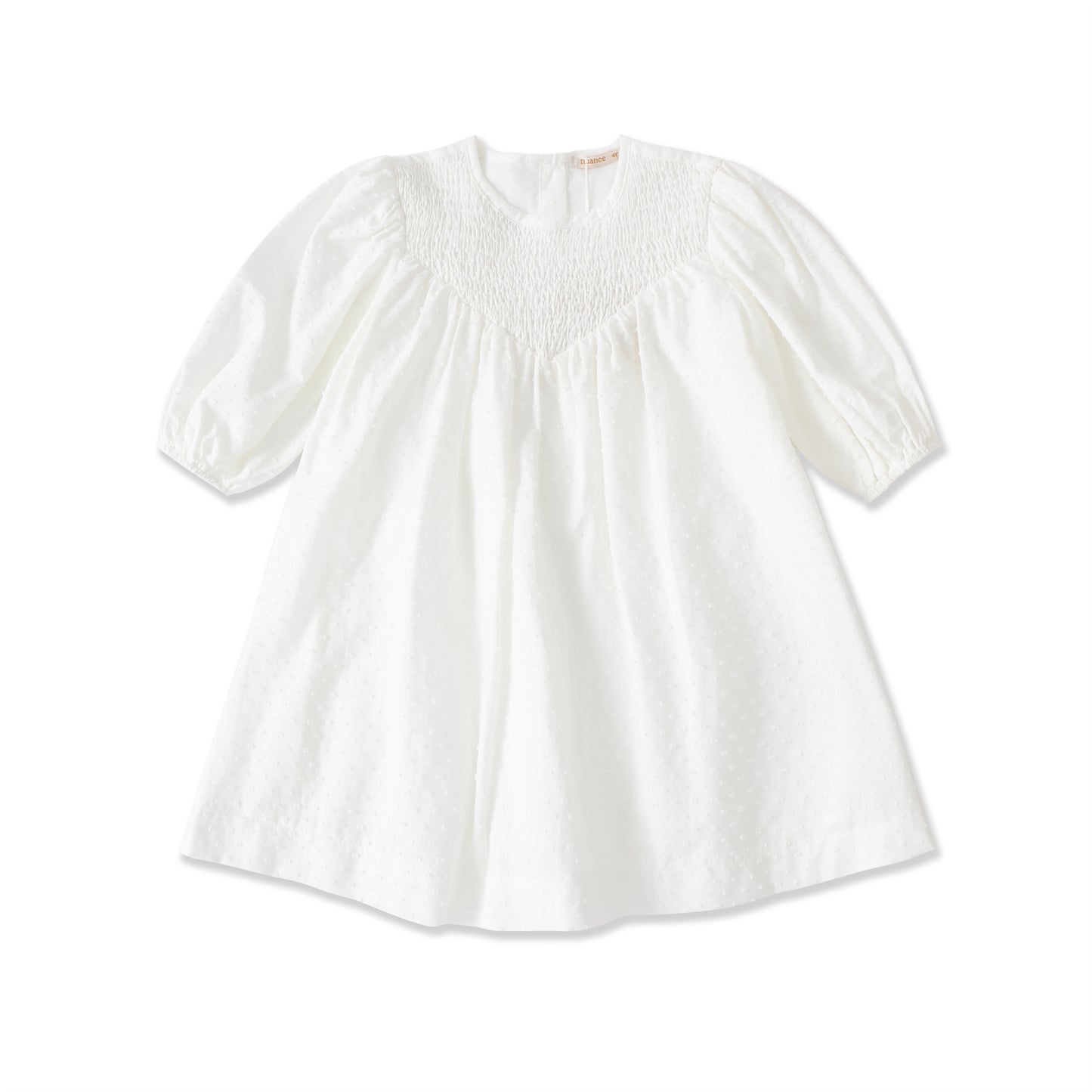 Dainty Dot Smocked Dress 032