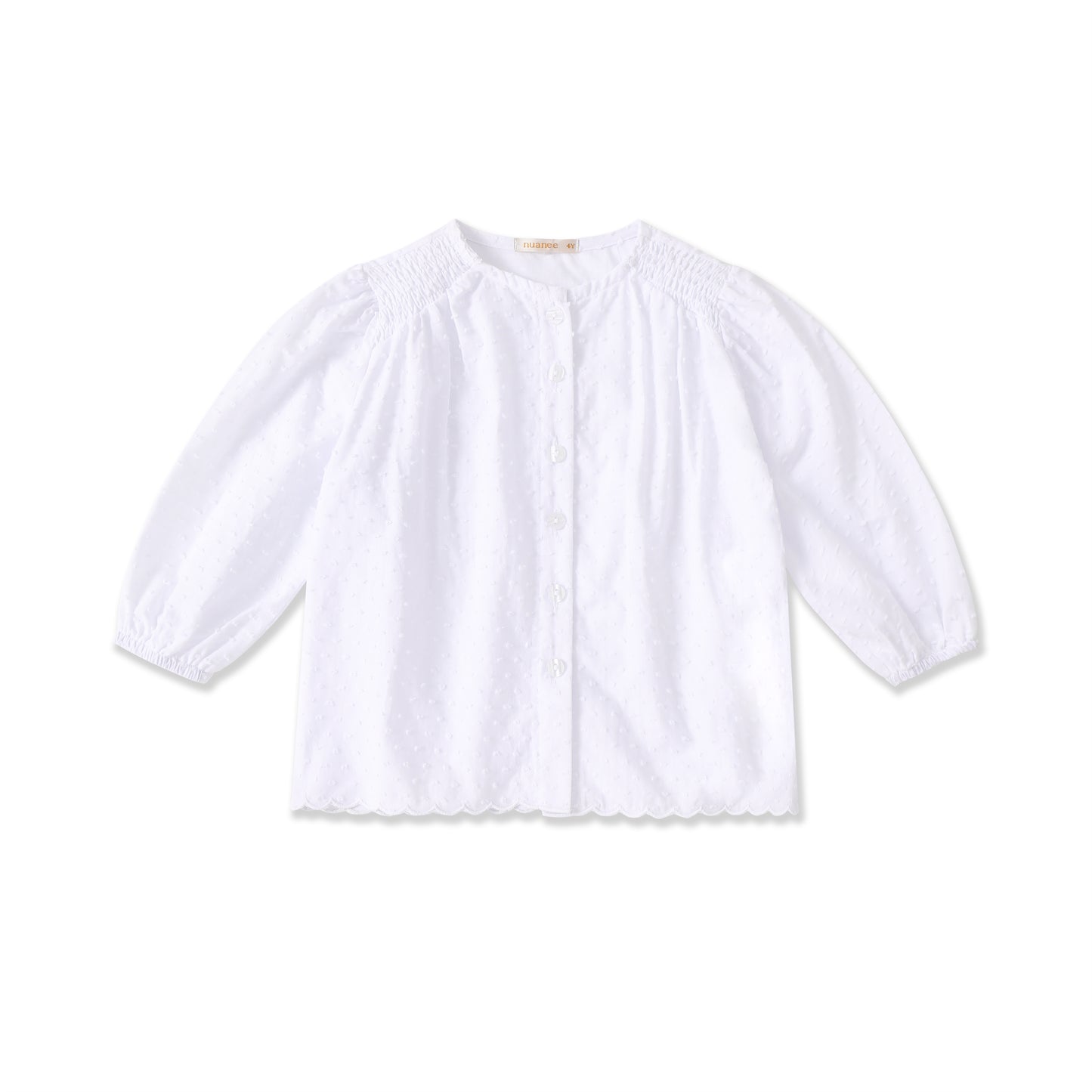 Dainty Dot Smocked Blouse 033