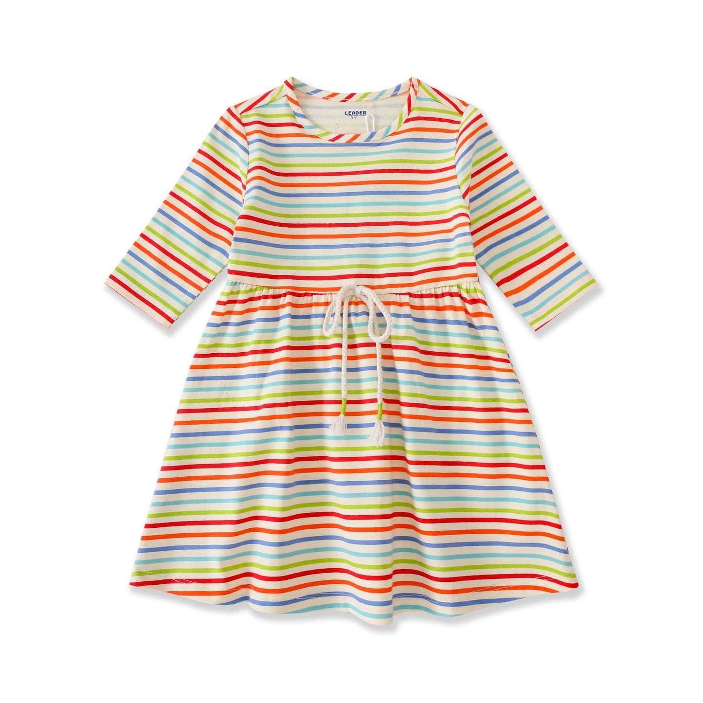 Boardwalk Stripe Tie-Waist Dress 138