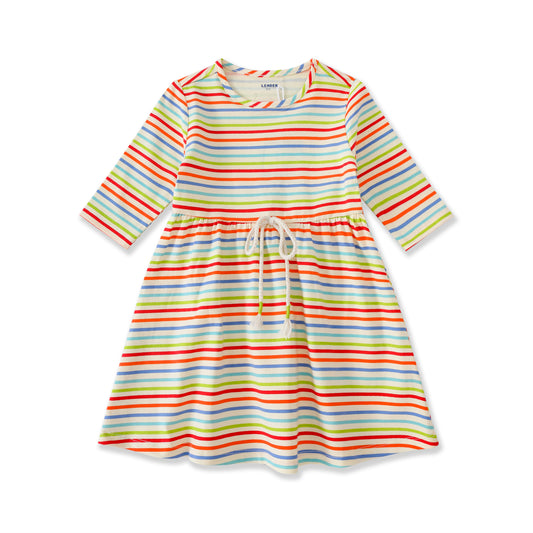 Boardwalk Stripe Tie-Waist Dress 138