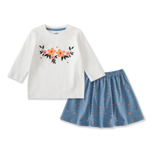 Playtime Prints Floral Top and Skirt 148