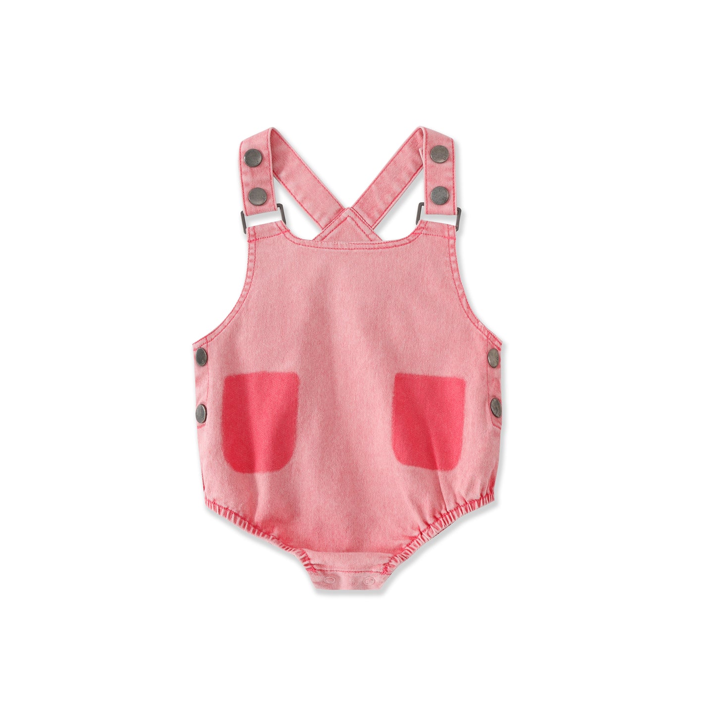 Pockets Denim Romper 171