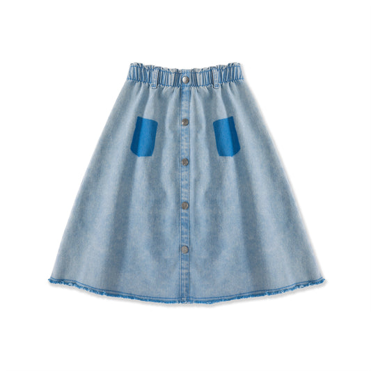 Pockets Denim Skirt 176