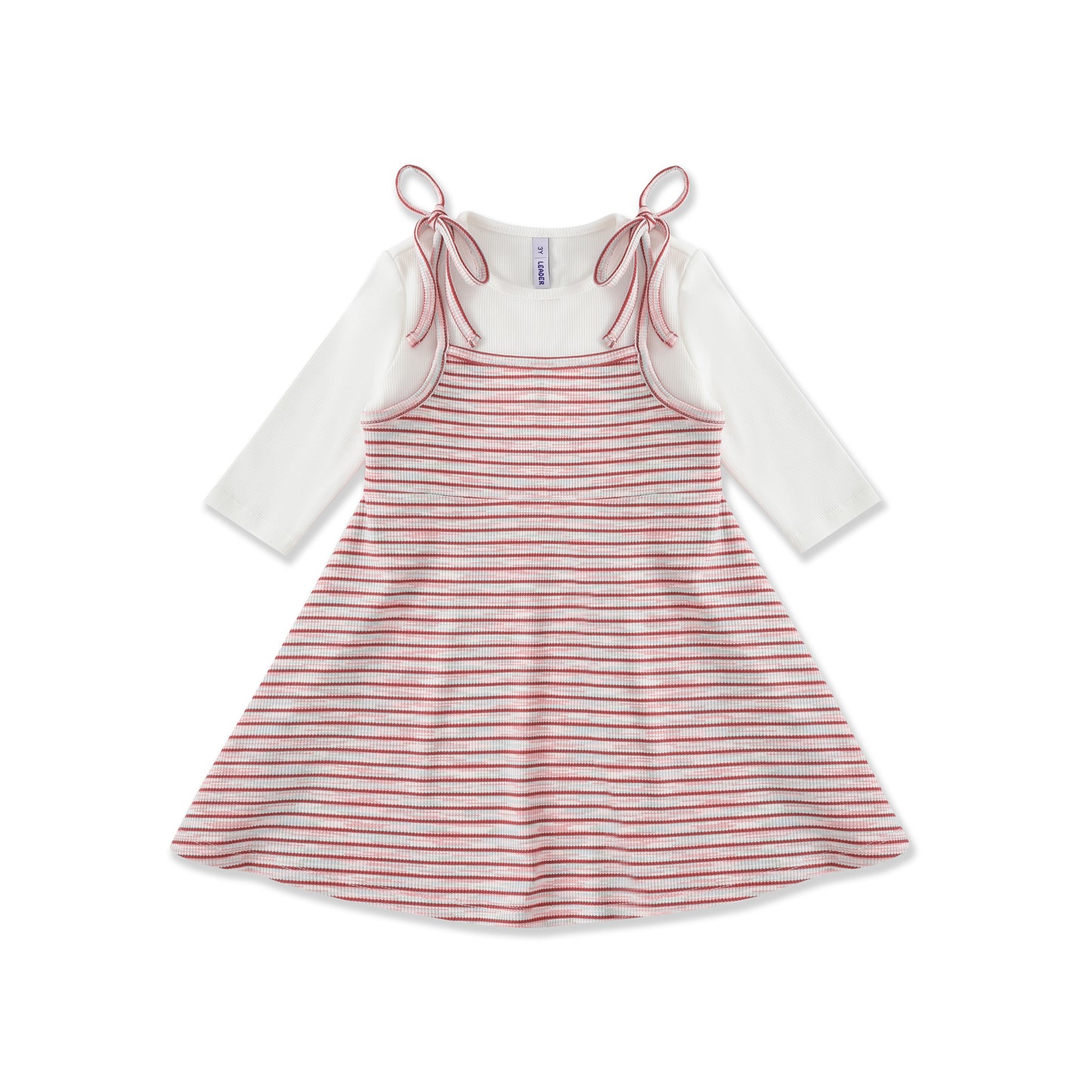 Pinstripe Play Layered Dress 131