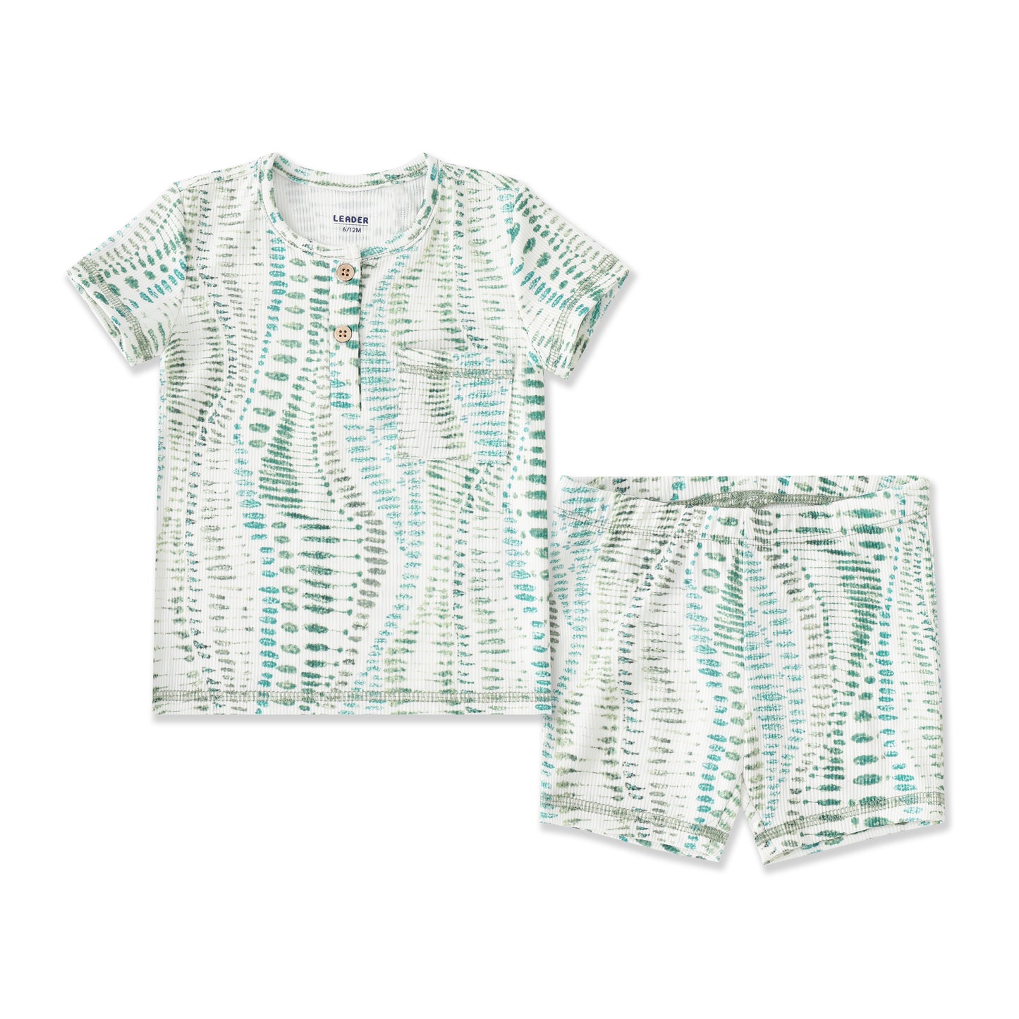 Abstract Print Tee & Short Set 132