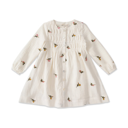 Garden Trellis Embroidered Dress 27031