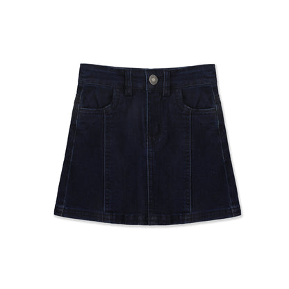 Denim Column Skirt 75038