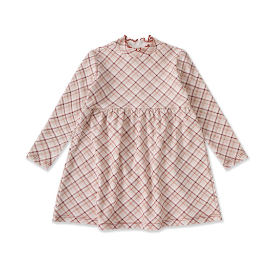 Floral & Plaid Dress 87036