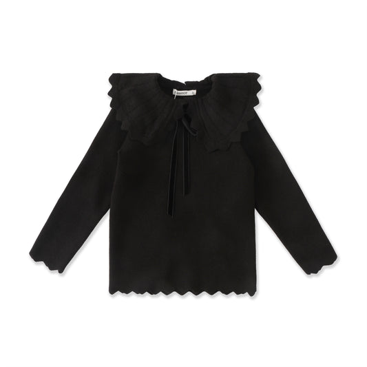 Scallop Collar Knit Top 87048